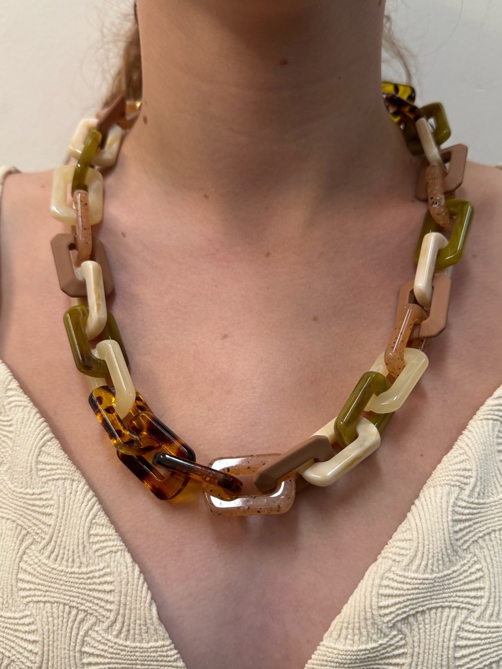Rush By Denis and Charles Chain-link Necklace 20” Long